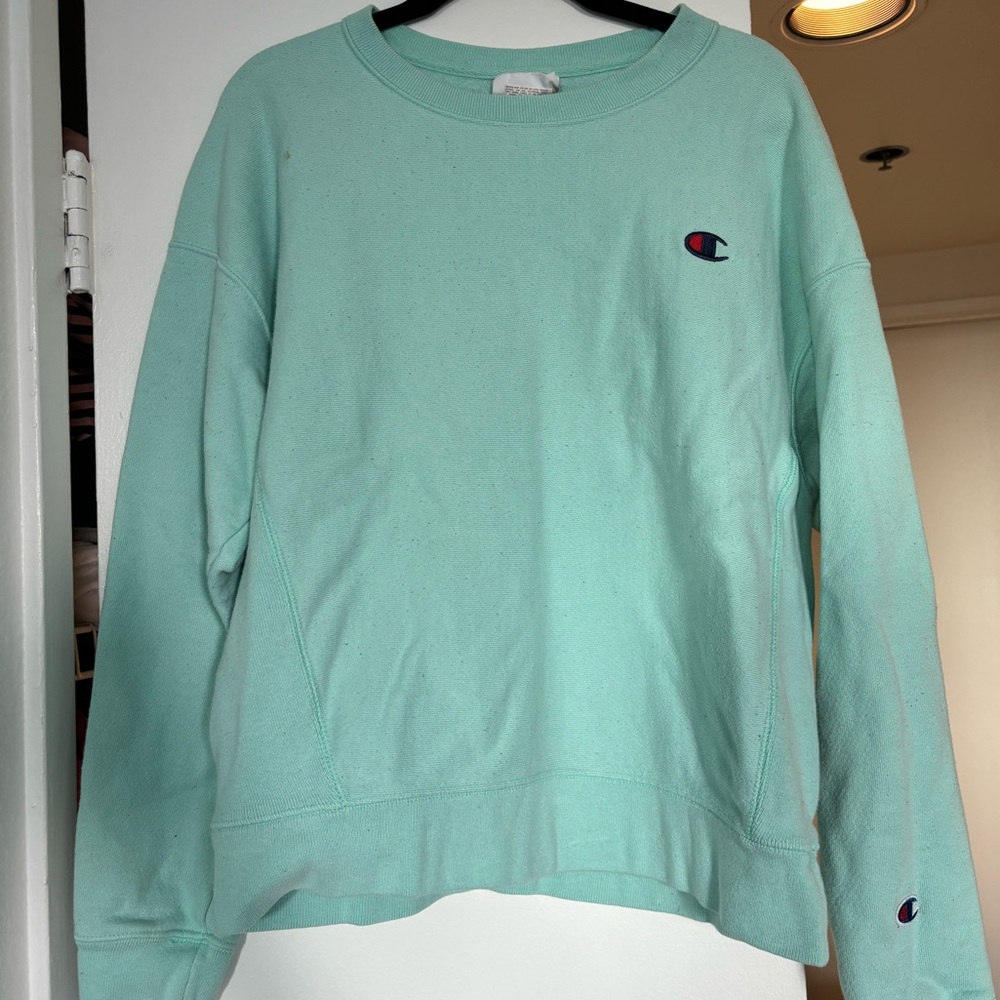 Mint Champion crewneck